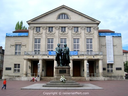 Theater, Monument of Schiller and Goethe